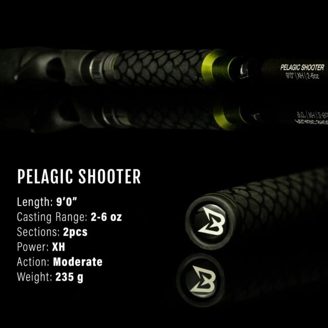 The “Pelagic Shooter” is our go to choice when fishing big open water systems.

With its 9 ft length and its moderate action, is able to increase the casting range that helps to cover more water while searching for big pelagic pike.

The “10th Anniversary Rod Serie” is projected in every details to became the perfect equipment of the modern pike fisherman.

.
.
.
.

#blackbayfishing #fishing #gädda #luccio #hecht #esox #gäddfiske #hauki #snoek #brochet #catchandrelease #bigbait #predatorfishing #lurefishing