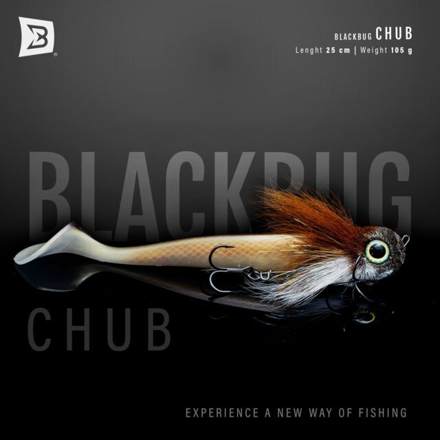 BlackBug Custom Color ‘Chub’ ⚜️
Designed with a natural color combo, perfect for clear waters - absolutely irresistible to pike 🐊

#blackbayfishing #blackbug #pikelures #fishinglures #pikefishing #hechtangeln #roofvissen #snoeken